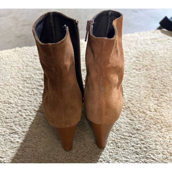 Sundance womens chestnut booties - size 38 Made in Italy - Picture 3 of 5